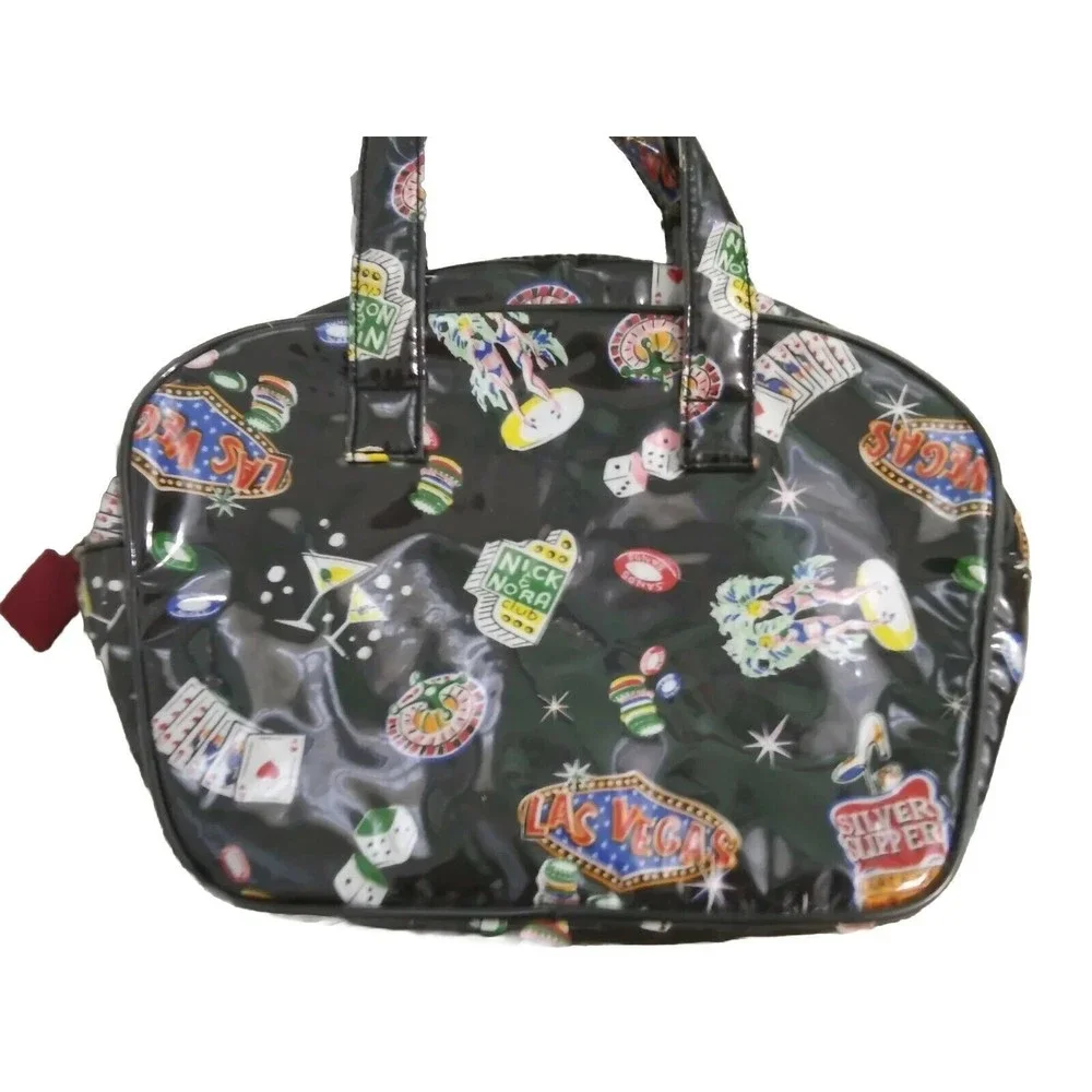 NICK & NORA Travel Las Vegas Bag Tote Cosmetic Set of 2 Casino Club
